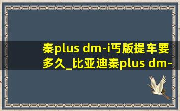 秦plus dm-i丐版提车要多久_比亚迪秦plus dm-i怎么样